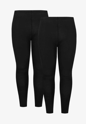 Yours Clothing, 2 PACK - Leggingsit - black