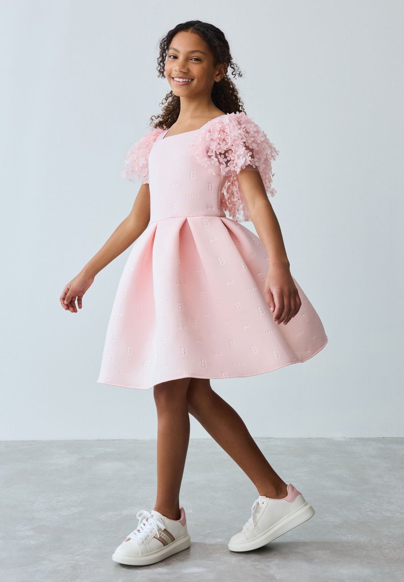 ted baker dusty pink dress Ted Baker London V-Neck Flutter Sleeve Dress main image 0