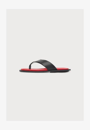 Steve Madden, SPLASH-B - Sandales tongs - black/red