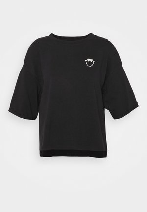 SHORT SLEEVE ROUND NECK - T-shirts med print - dark blue