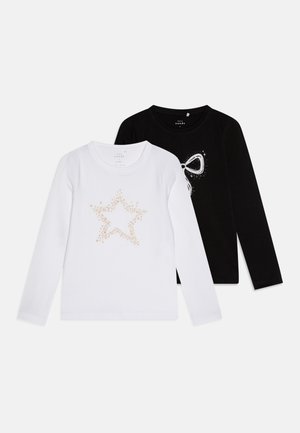 NKFVIPARTY 2 PACK - Μπλούζα με μακριά μανίκια - black/bright white