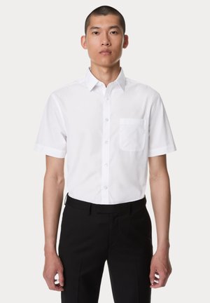 Marks & Spencer 5PACK REGULAR FIT EASY IRON SHORT SLEEVE - Chemise - white