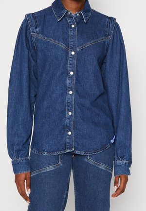 Overhemdblouse - dark-blue denim