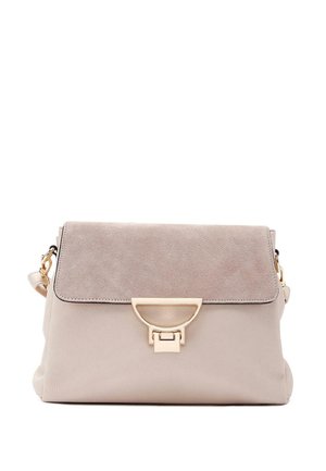 Borsa a tracolla bi-colore beige e verde