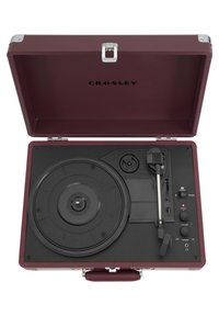 Crosley CRUISER DELUXE - SLATE - Record player - burgunderrot