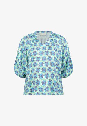Cartoon, CARTOON MIT RAFFUNG CASUAL-BLUSE - Bluse - green blue