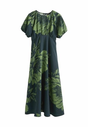TALL FIT - PRINT PUFF SLEEVE MIDI  - Kasdienė suknelė - green floral
