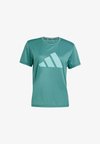 RUN IT TEE - Μπλουζάκι με στάμπα - preloved teal