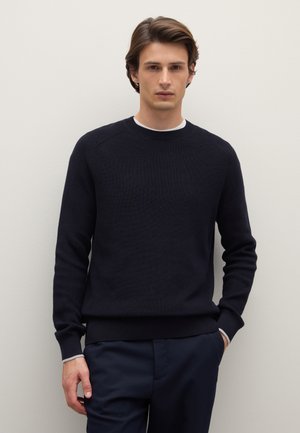 PIOMBO REGULAR FIT WITH CREW NECK - Maglione - navy blue