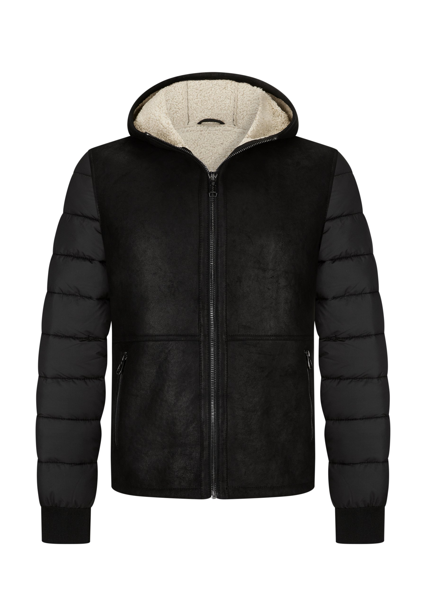 Milestone MS OLBIA Leather jacket schwarz/black Zalando