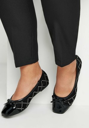 DIAMANTE IN EXTRA WIDE FIT - Bailarinas - black