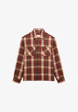 Marks & Spencer, REGULAR FIT CHECKED - Let jakke / Sommerjakker - rust mix