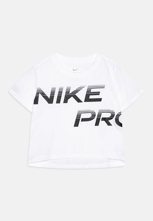 CROP - Sports T-shirts - white