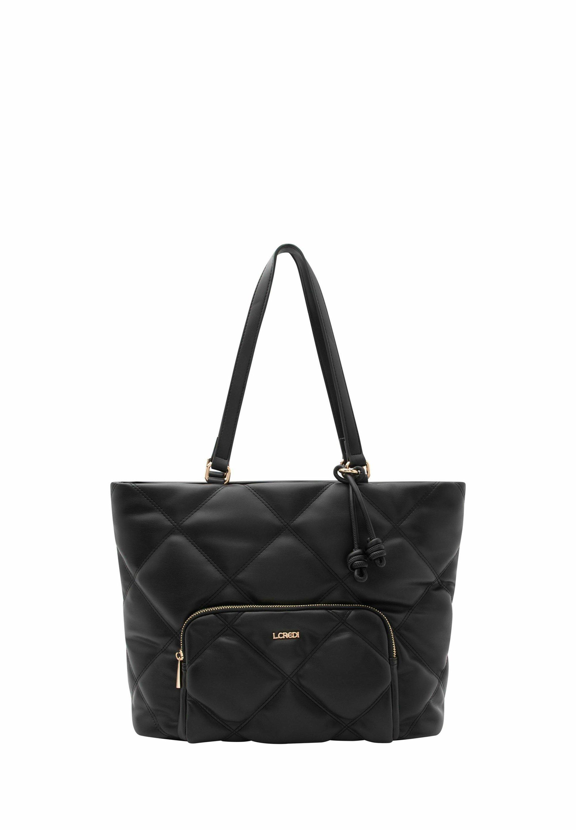 L. Credi Quilted Black Leather Shoulder Bag L. Credi your brand for high-quality bags & wallets main image 4