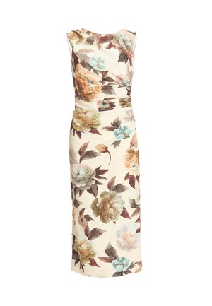 Swing, Robe fourreau - champagne beige   chocolate brown