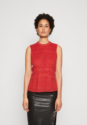Vero Moda VMHONEY HIGHNECK - Μπλούζα - pompeian red