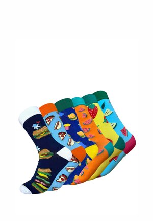 6-PACK FRUITS AND BURGERS - Socken - multi