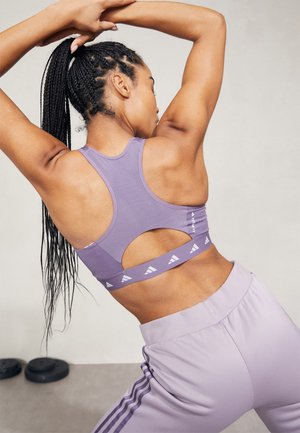 Sutien sport cu susținere medie - shadow violet