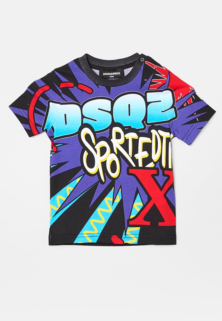 Dsquared2 T-shirt print zwart Dsquared2 T-shirt print zwart