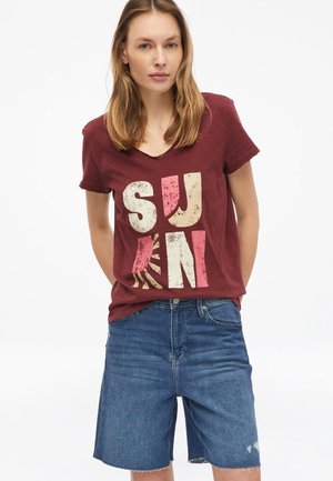 s.Oliver T-SHIRT - T-Shirt print - bordeaux