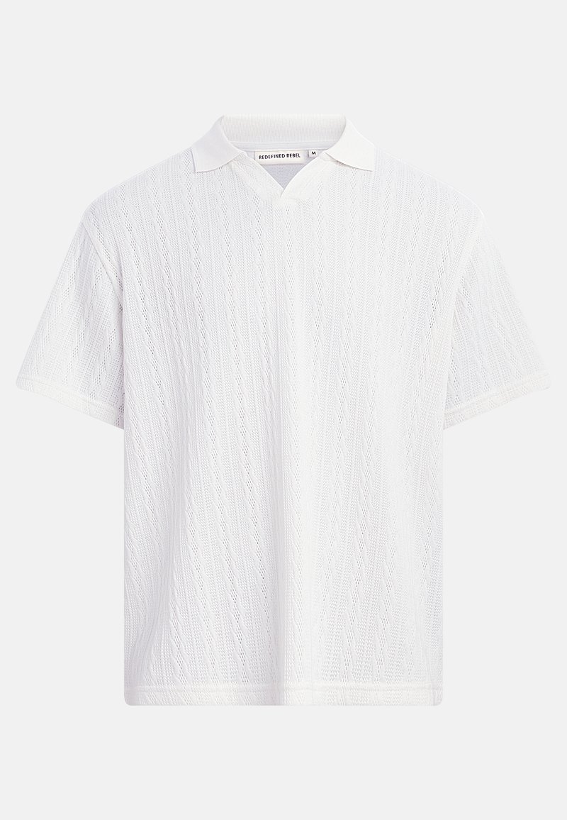 Redefined Rebel MARCUS TEE REGULAR FIT - Polo - pristine/crema - Zalando.es