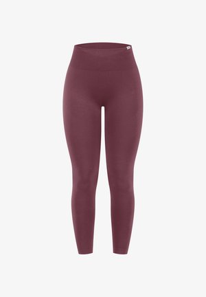 Smilodox, LEGGINGS VONDA SCRUNCH - Tights - dunkellila