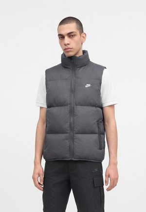 Nike Sportswear, M NK TF CLUB PUFFER VEST 650 - Елек - iron grey/white