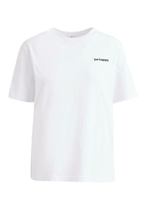 Mister Tee, BE HAPPY WORDING - Lihtne T-särk - white