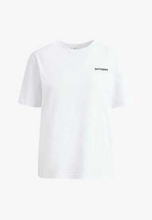 Mister Tee, BE HAPPY WORDING - T-shirts - white