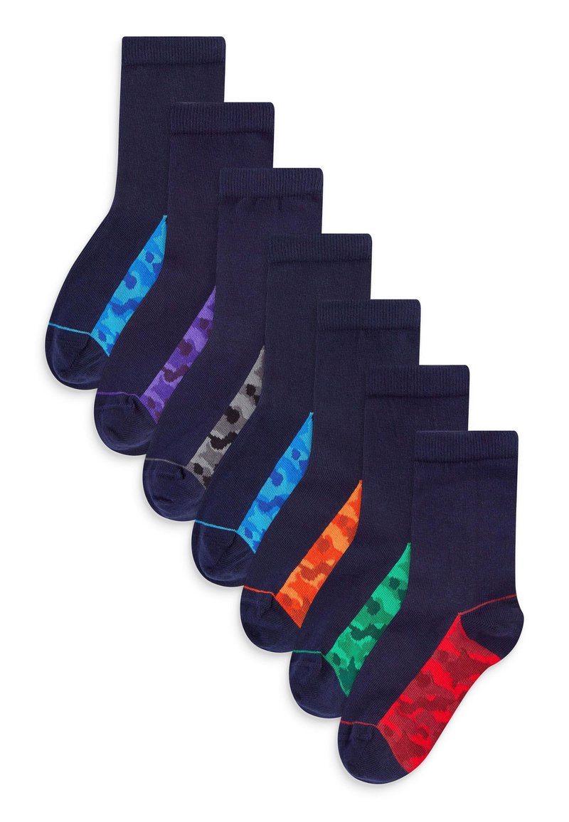 Next SEVEN PACK OLDER - Zoknik - navy camouflage footbed