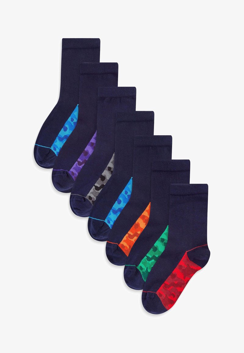 Next SEVEN PACK OLDER - Ponožky - navy camouflage footbed