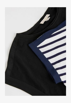 Love & Roses, REGULAR FIT - CREW NECK T-SHIRT 2 PACK - Lihtne T-särk - x stripe and black