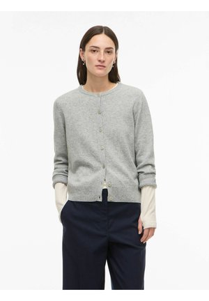 Vesta na kopčanje - light grey melange