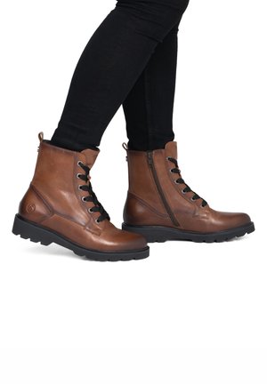 Remonte, REMONTE SCHNÜRSTIEFEL D3S71 - Bottines à plateau - brown