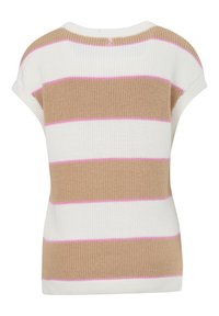 comma casual identity MIT STRUKTUR - T-Shirt print - sandstein