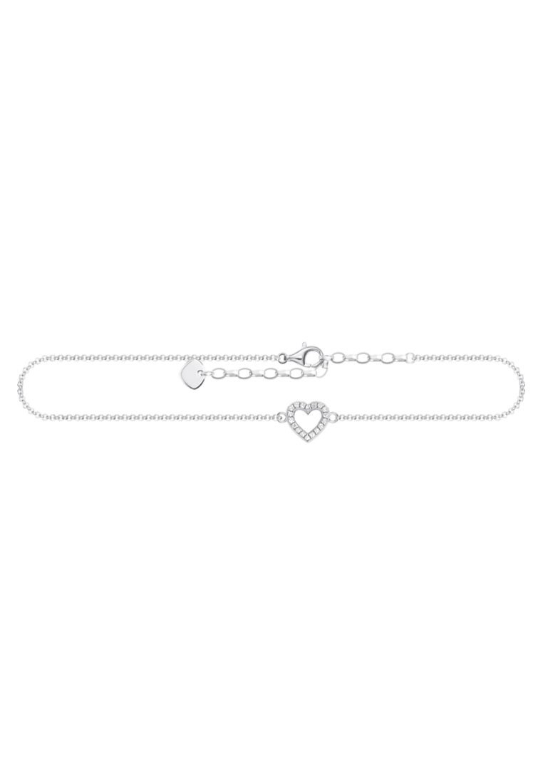 THOMAS SABO FUSSKETTE HERZ  - Armband - silber