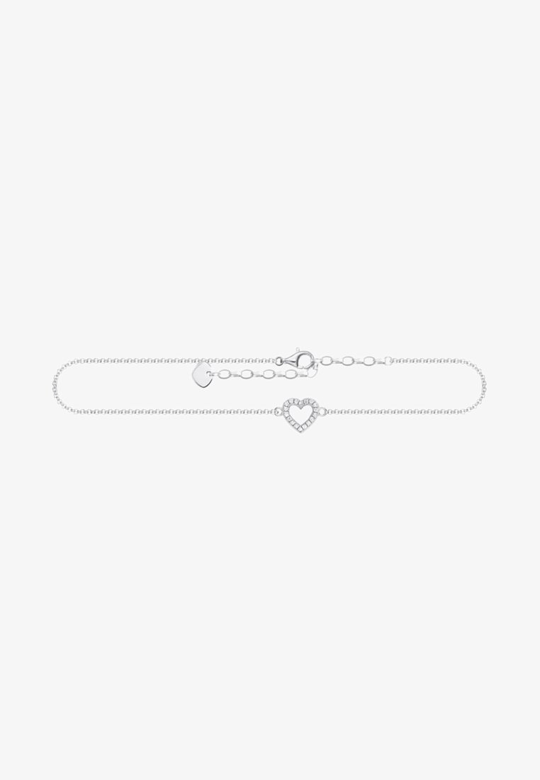 THOMAS SABO FUSSKETTE HERZ - Armband - silber