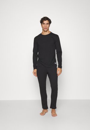 Jack & Jones JACBASIC LABEL TEE AND PANTS  - Pyjama - black