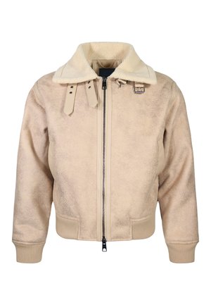 SIKSILK, AVIATOR BOMBER JACKET. - Faux leather jacket - beige