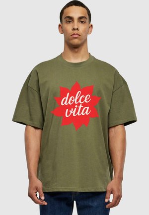 DOLCE VITA - Print T-shirt - olive