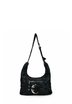 DE HOMBRO CON MAXI HEBILLA - Bandolera - black