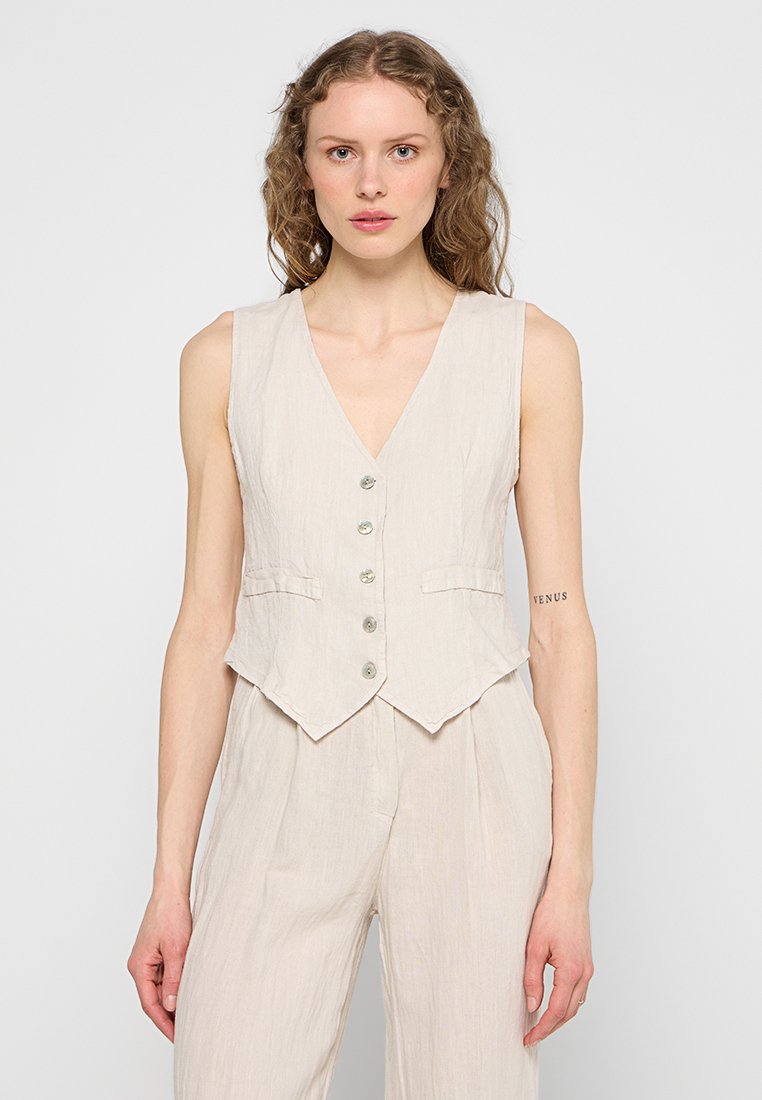 Le Monde du Lin Gilet beige