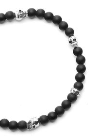 THOMAS SABO REBEL SKULLS - Bracciale - black