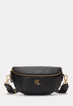 Lauren Ralph Lauren LEATHER MARCY BELT BAG - Bum bag - black