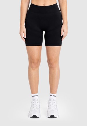 Smilodox, MARIA SOLID SHORTS SCRUNCH KURZE HOSE SEAMLESS - Short de sport - schwarz