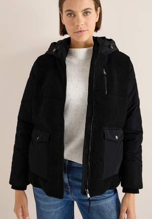 MIT STRUKTURMIX - Veste d'hiver - schwarz