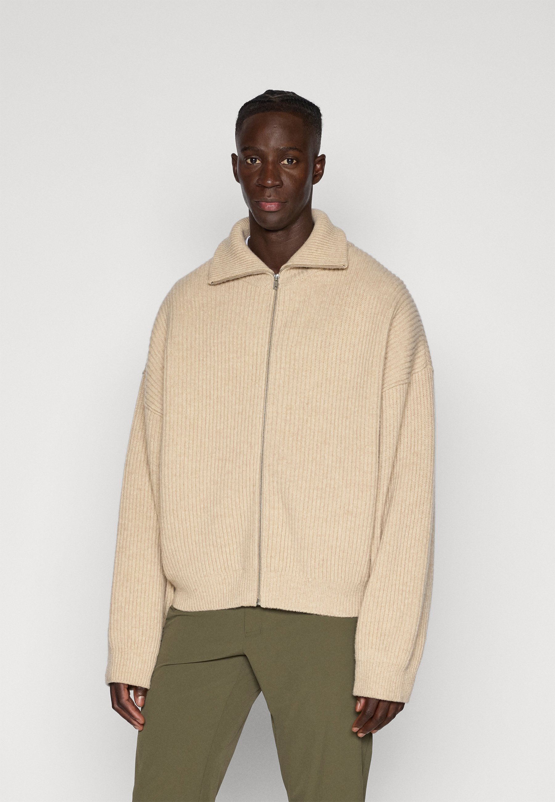 66 North VONARSTRAETI ZIPPED SWEATER - Cardigan - feather grey