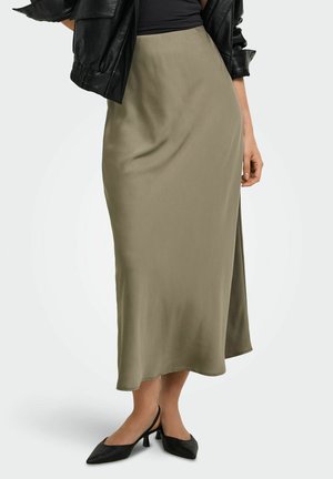 ONLY SKIRT ONLCHIGO LONG SKIRT - Jupe trapèze - walnut