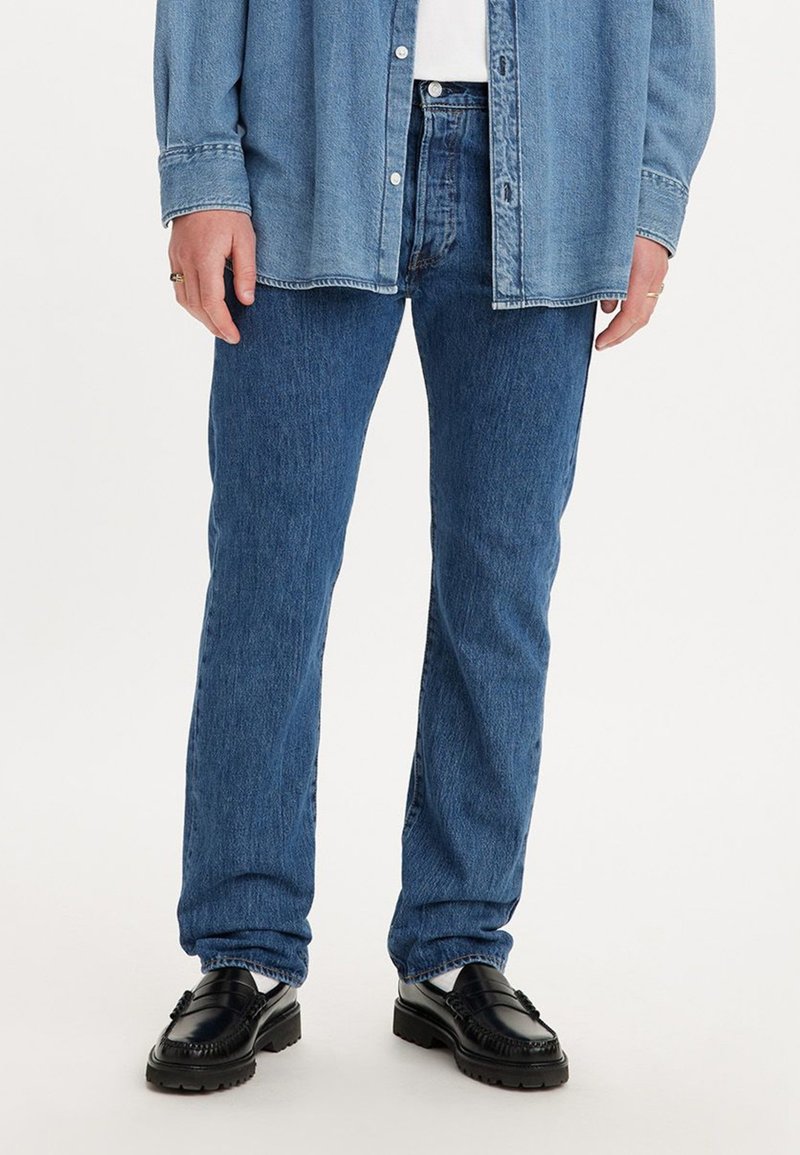 Levi's® Plus - 501® ORIGINAL - Traperice ravnih nogavica - stonewash blue, Povećaj