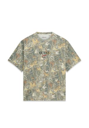 Guess, BEDRUCKTES LOGO-T-SHIRT - T-shirt imprimé - gemustert multicolor
